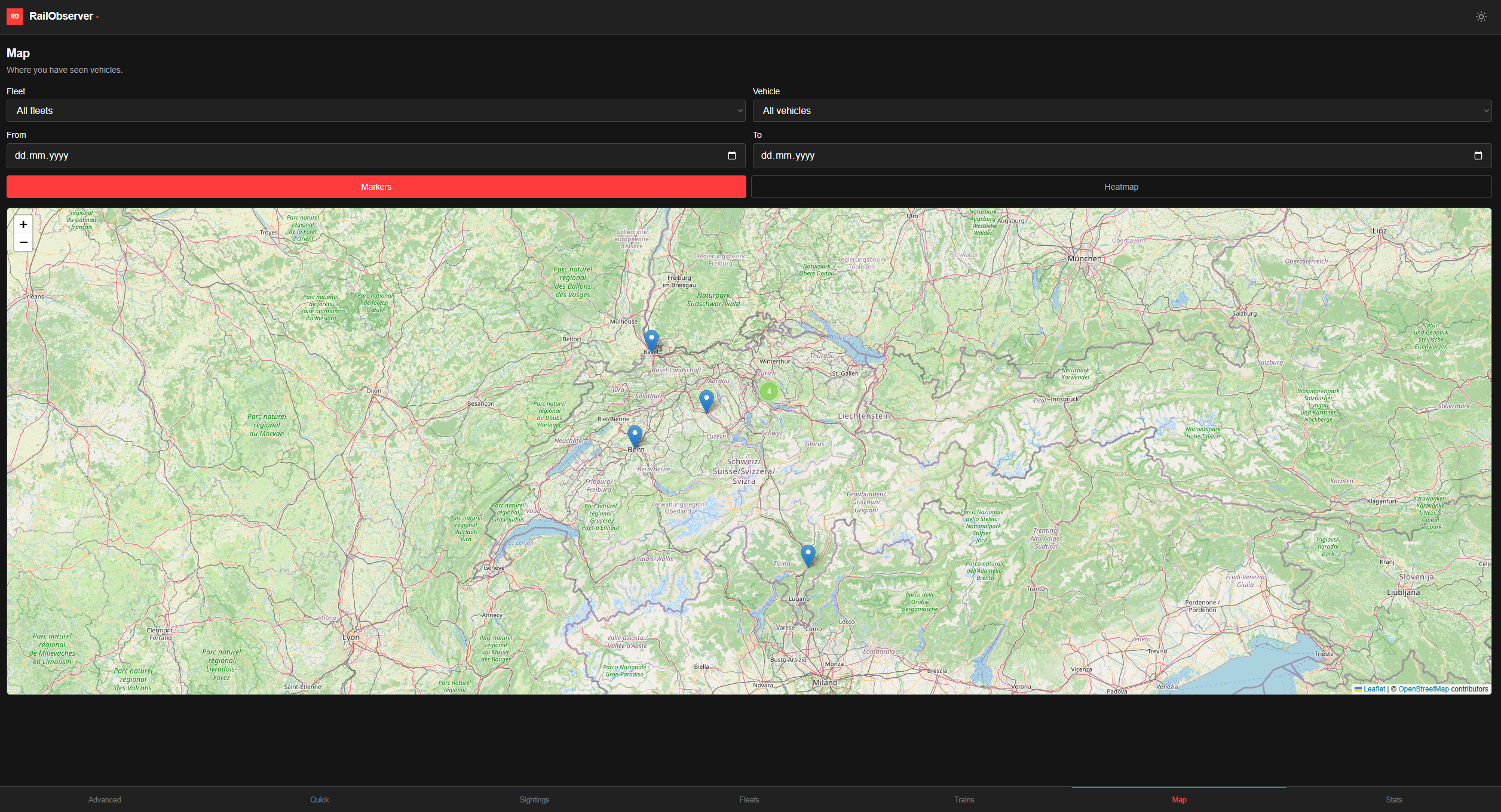 RailObserver Map